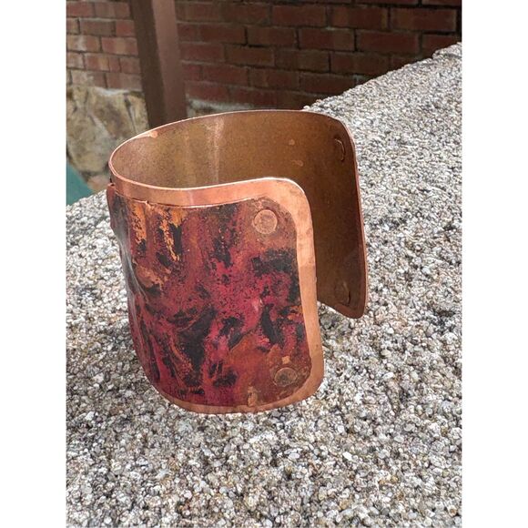 Copper cuff, NEW, Handmade, 2” wide, Natural - Picture 3 of 5